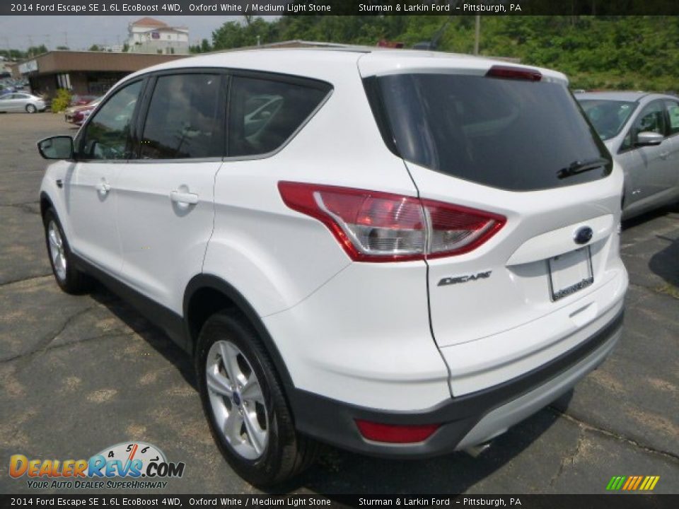 2014 Ford Escape SE 1.6L EcoBoost 4WD Oxford White / Medium Light Stone Photo #4