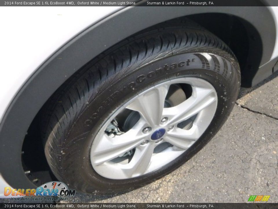 2014 Ford Escape SE 1.6L EcoBoost 4WD Oxford White / Medium Light Stone Photo #6