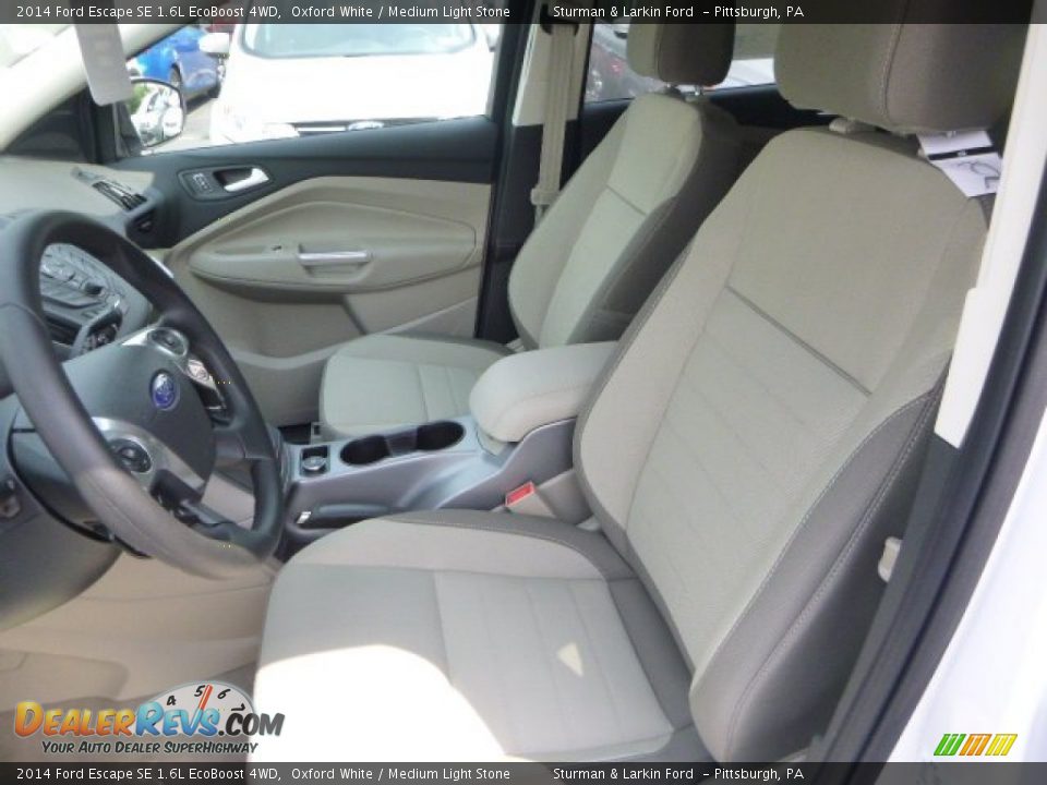 2014 Ford Escape SE 1.6L EcoBoost 4WD Oxford White / Medium Light Stone Photo #7