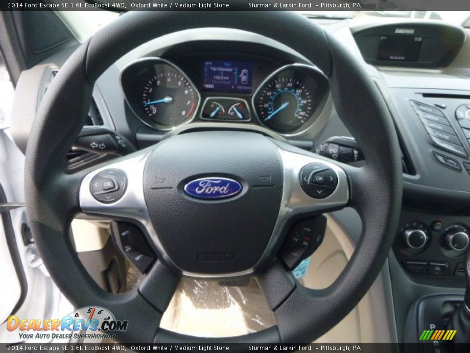2014 Ford Escape SE 1.6L EcoBoost 4WD Oxford White / Medium Light Stone Photo #11