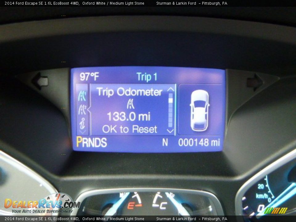 2014 Ford Escape SE 1.6L EcoBoost 4WD Oxford White / Medium Light Stone Photo #13