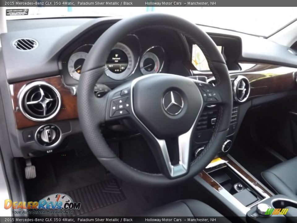 2015 Mercedes-Benz GLK 350 4Matic Paladium Silver Metallic / Black Photo #15