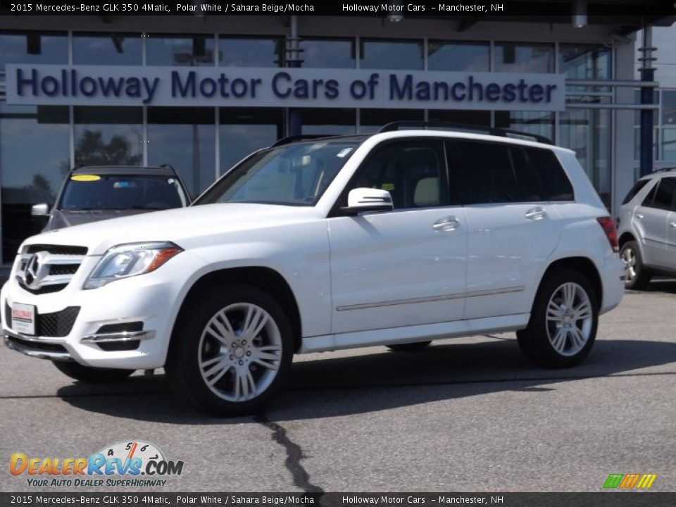 2015 Mercedes-Benz GLK 350 4Matic Polar White / Sahara Beige/Mocha Photo #1