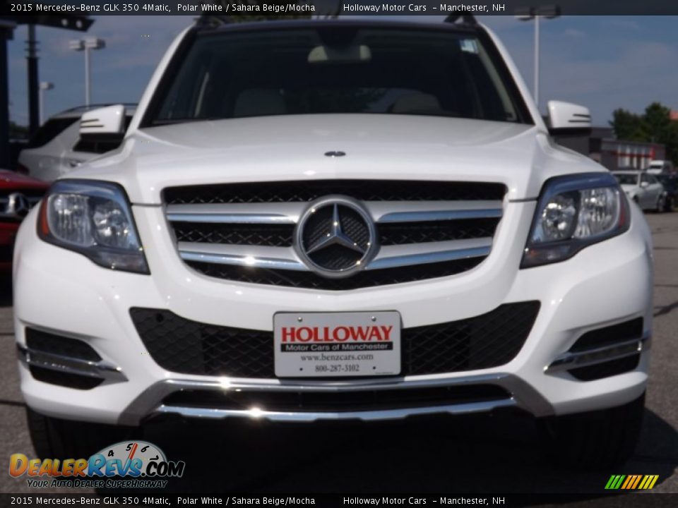 2015 Mercedes-Benz GLK 350 4Matic Polar White / Sahara Beige/Mocha Photo #2