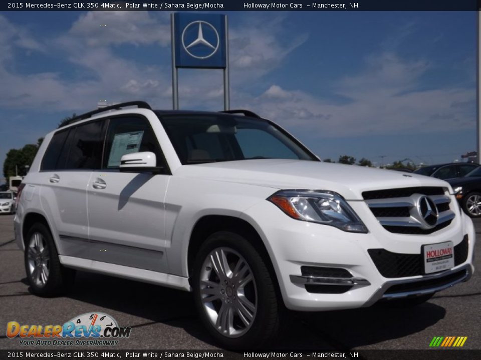 2015 Mercedes-Benz GLK 350 4Matic Polar White / Sahara Beige/Mocha Photo #3