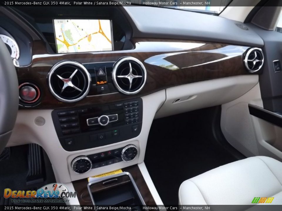 2015 Mercedes-Benz GLK 350 4Matic Polar White / Sahara Beige/Mocha Photo #11