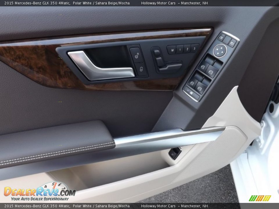 2015 Mercedes-Benz GLK 350 4Matic Polar White / Sahara Beige/Mocha Photo #17