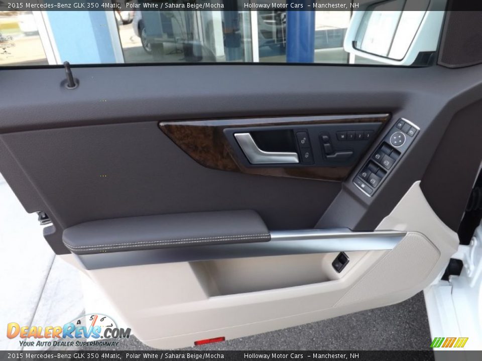 2015 Mercedes-Benz GLK 350 4Matic Polar White / Sahara Beige/Mocha Photo #18