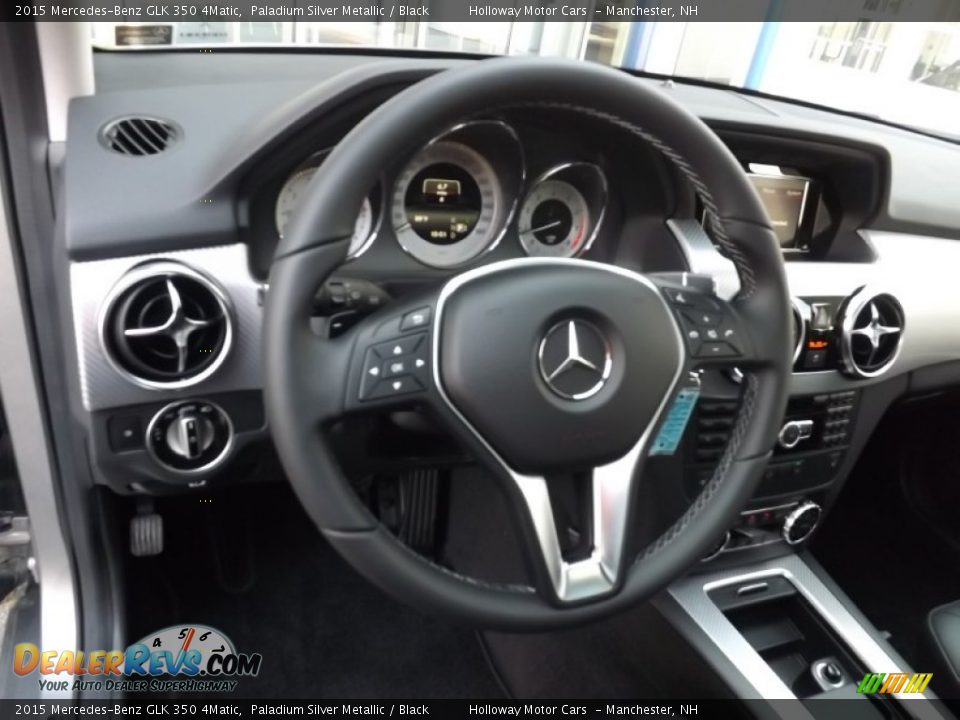 2015 Mercedes-Benz GLK 350 4Matic Paladium Silver Metallic / Black Photo #14