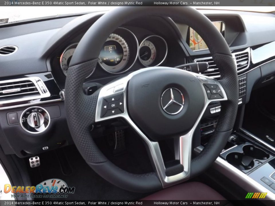 2014 Mercedes-Benz E 350 4Matic Sport Sedan Steering Wheel Photo #15