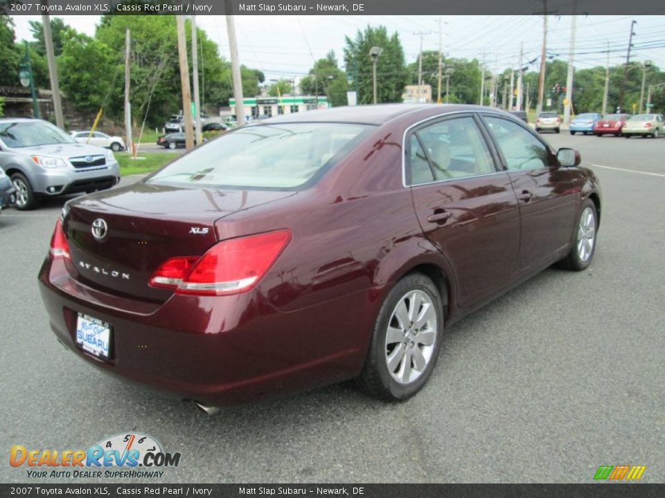2007 Toyota Avalon XLS Cassis Red Pearl / Ivory Photo #6