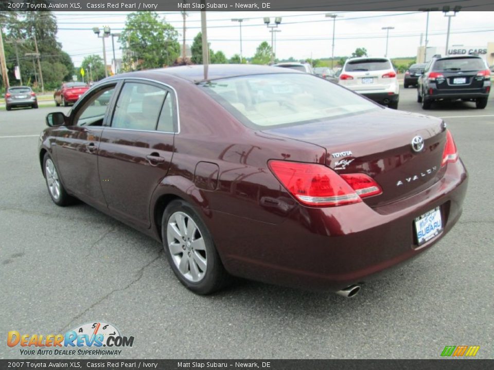 2007 Toyota Avalon XLS Cassis Red Pearl / Ivory Photo #8