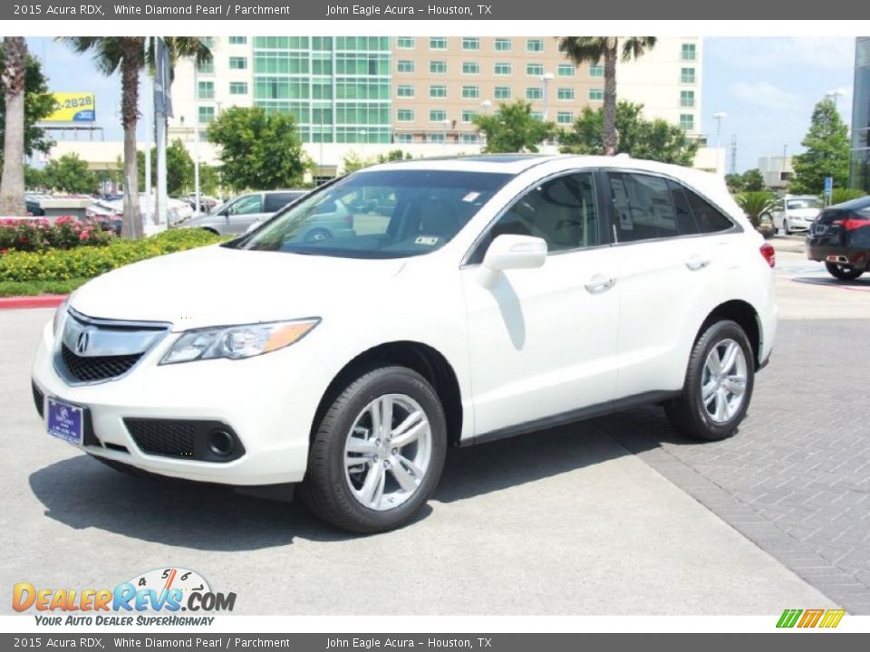 2015 Acura RDX White Diamond Pearl / Parchment Photo #3