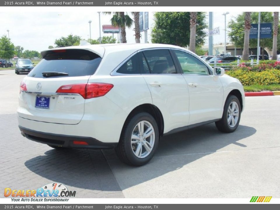 2015 Acura RDX White Diamond Pearl / Parchment Photo #7