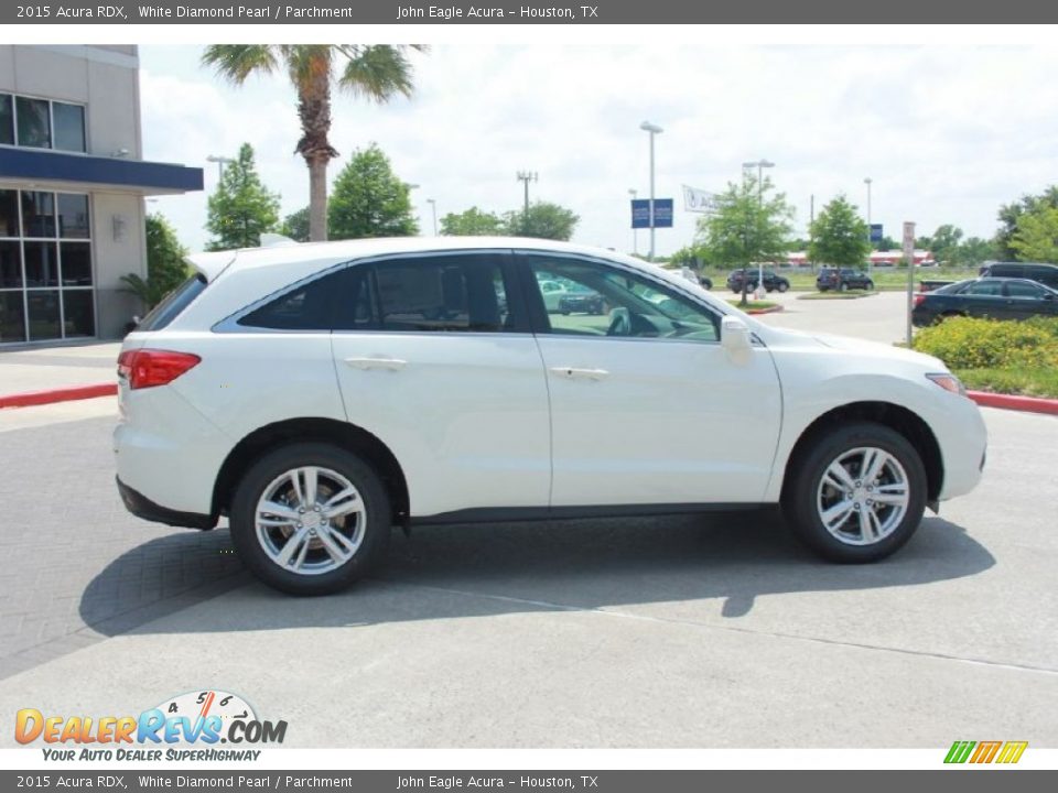 2015 Acura RDX White Diamond Pearl / Parchment Photo #8