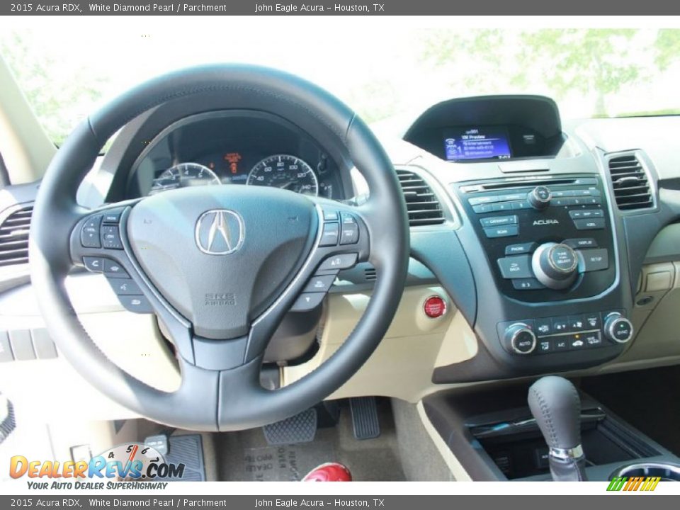 2015 Acura RDX White Diamond Pearl / Parchment Photo #24