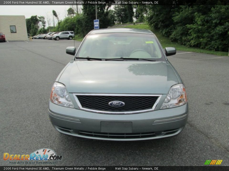 2006 Ford Five Hundred SE AWD Titanium Green Metallic / Pebble Beige Photo #3