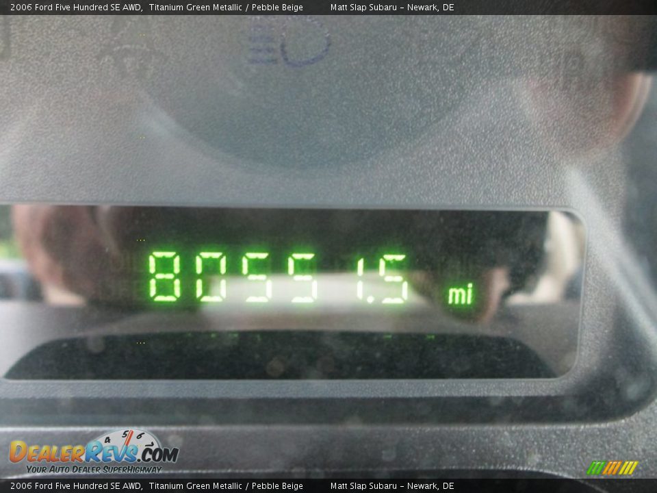2006 Ford Five Hundred SE AWD Titanium Green Metallic / Pebble Beige Photo #27