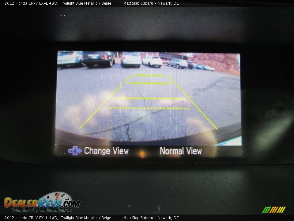 2012 Honda CR-V EX-L 4WD Twilight Blue Metallic / Beige Photo #17