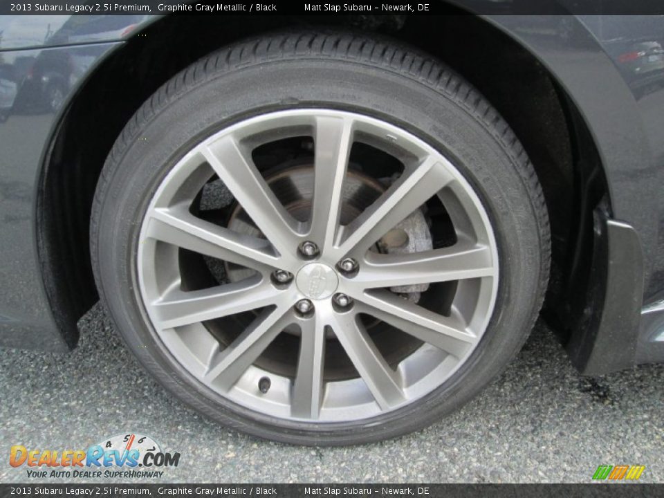 2013 Subaru Legacy 2.5i Premium Graphite Gray Metallic / Black Photo #22
