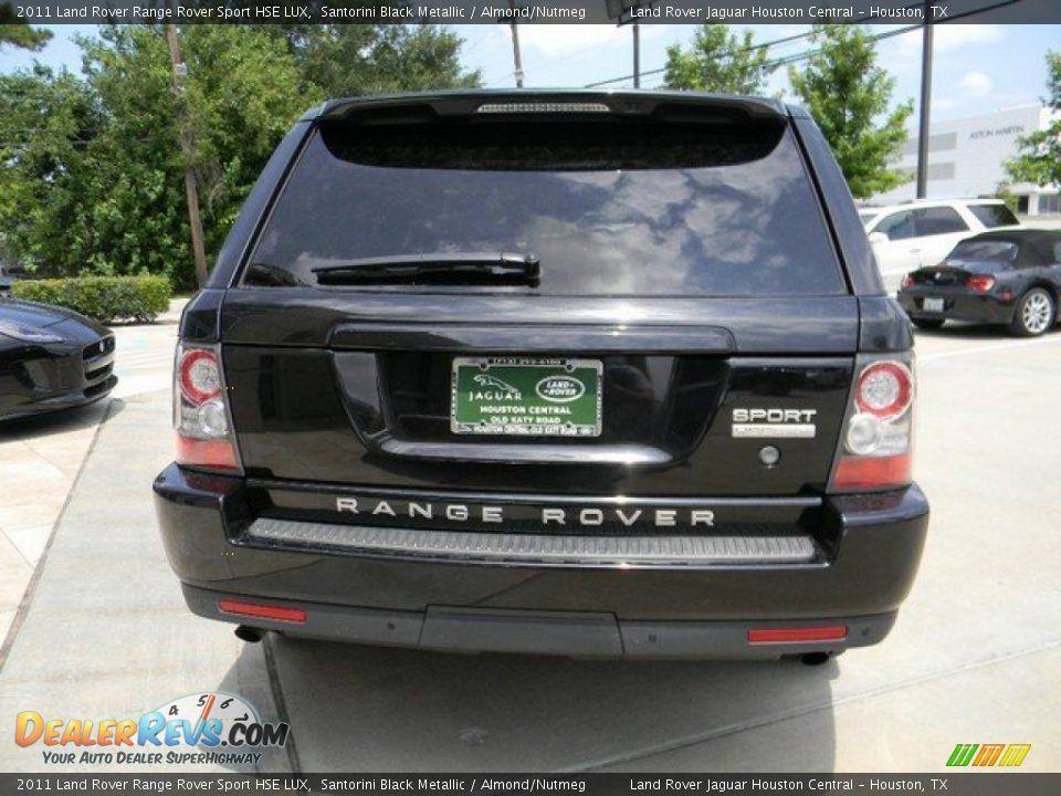 2011 Land Rover Range Rover Sport HSE LUX Santorini Black Metallic / Almond/Nutmeg Photo #9
