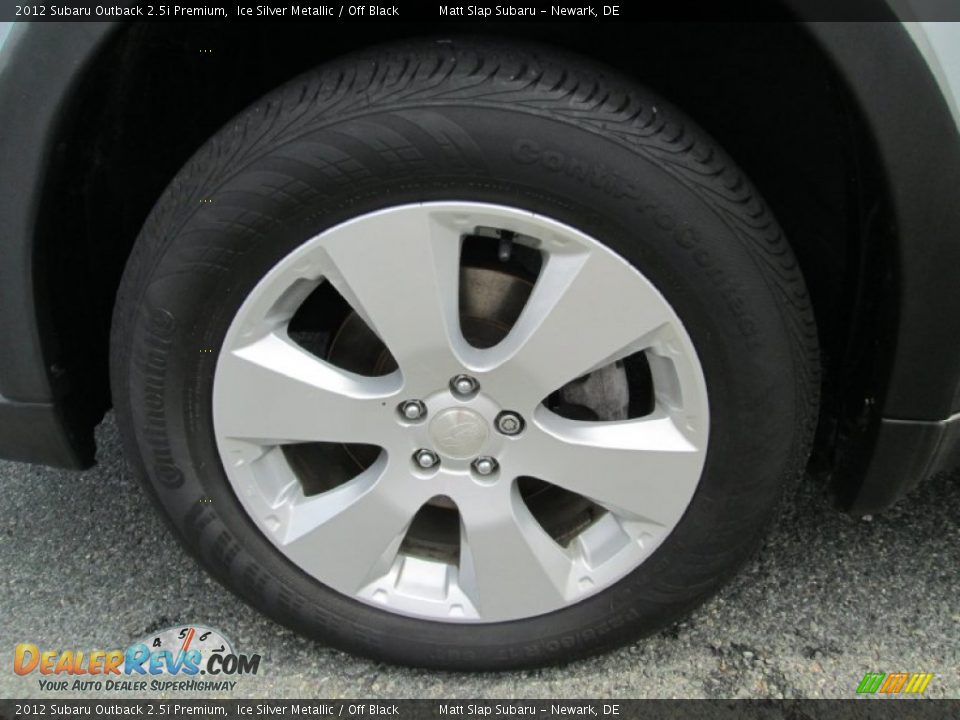 2012 Subaru Outback 2.5i Premium Ice Silver Metallic / Off Black Photo #20
