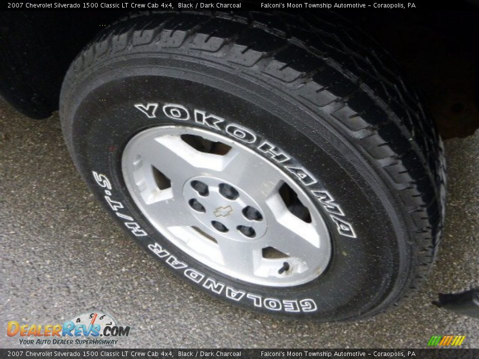 2007 Chevrolet Silverado 1500 Classic LT Crew Cab 4x4 Black / Dark Charcoal Photo #10