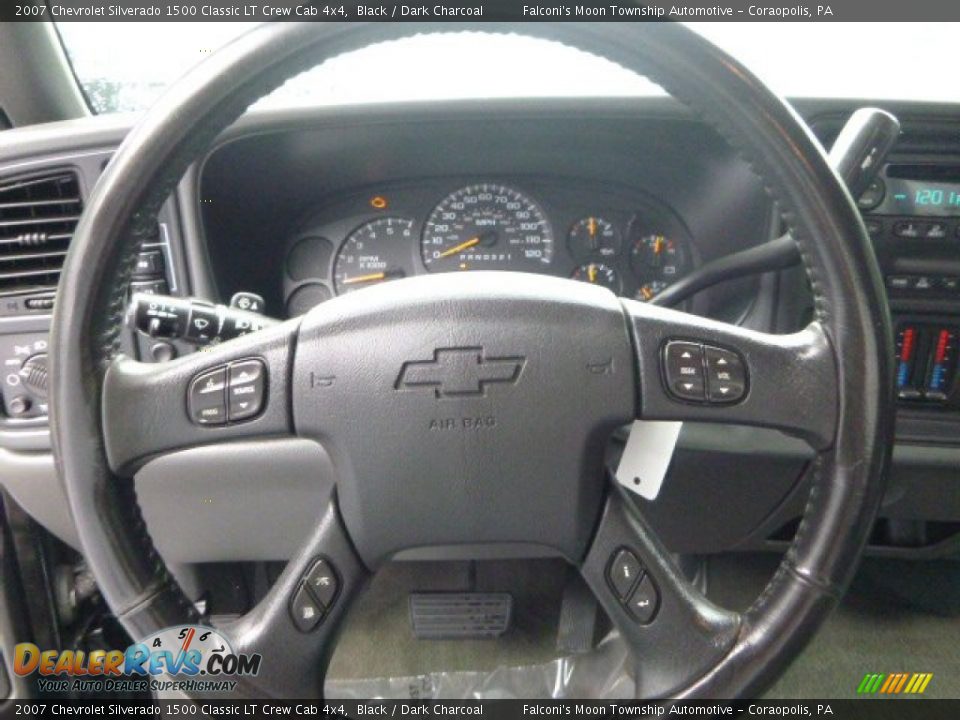 2007 Chevrolet Silverado 1500 Classic LT Crew Cab 4x4 Black / Dark Charcoal Photo #22