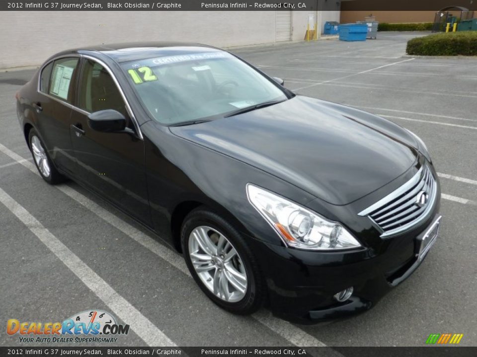2012 Infiniti G 37 Journey Sedan Black Obsidian / Graphite Photo #1