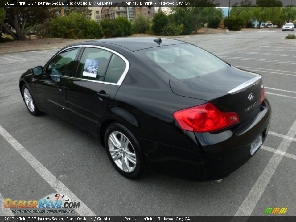 2012 Infiniti G 37 Journey Sedan Black Obsidian / Graphite Photo #3