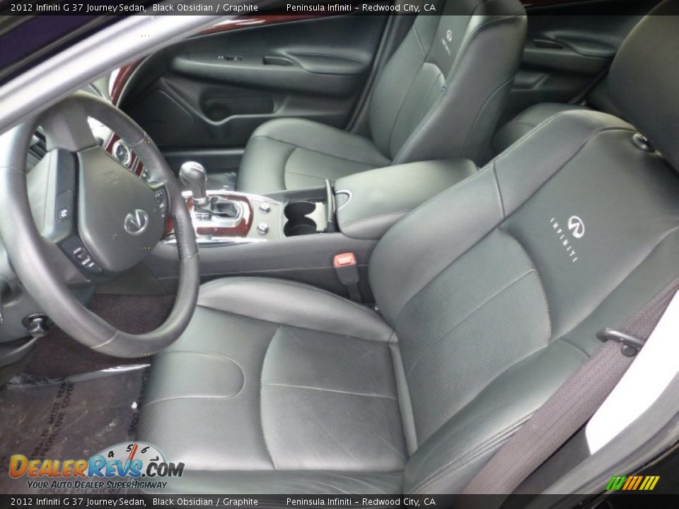 2012 Infiniti G 37 Journey Sedan Black Obsidian / Graphite Photo #4