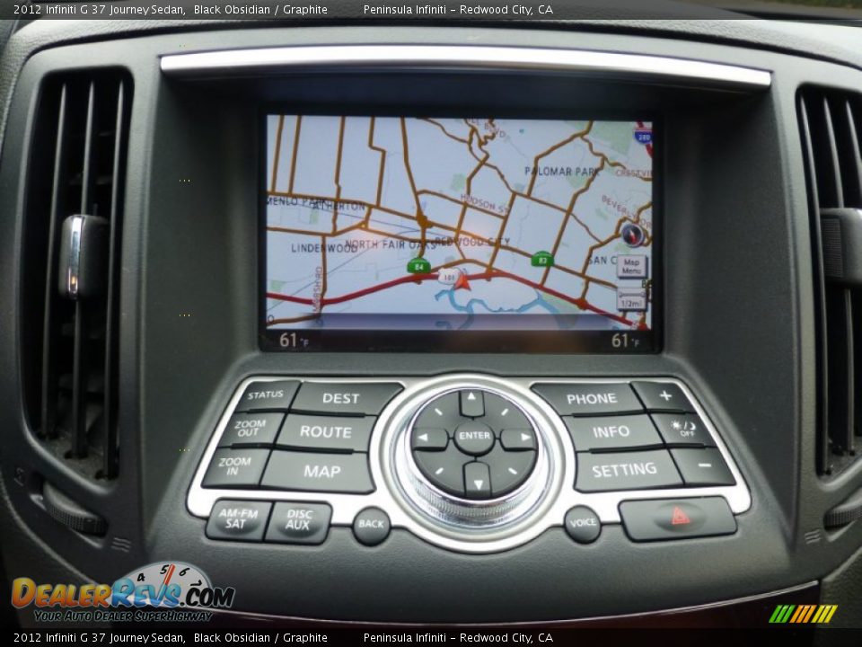 2012 Infiniti G 37 Journey Sedan Black Obsidian / Graphite Photo #6