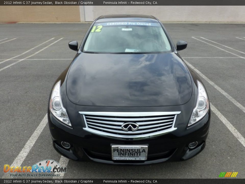 2012 Infiniti G 37 Journey Sedan Black Obsidian / Graphite Photo #7