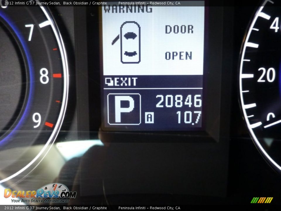 2012 Infiniti G 37 Journey Sedan Black Obsidian / Graphite Photo #9