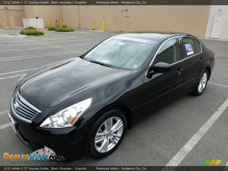 2012 Infiniti G 37 Journey Sedan Black Obsidian / Graphite Photo #10