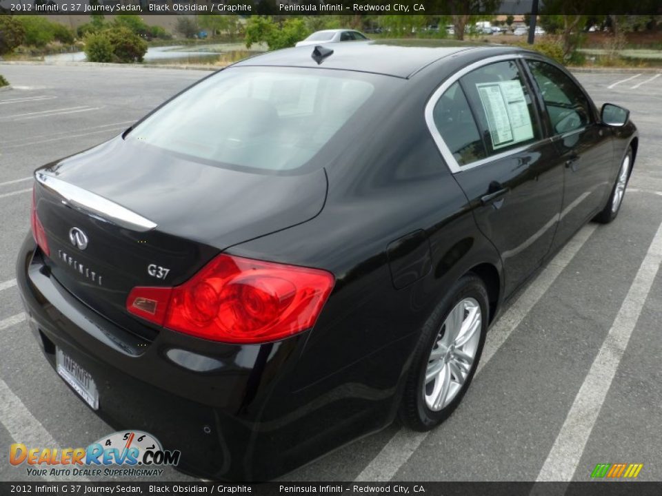 2012 Infiniti G 37 Journey Sedan Black Obsidian / Graphite Photo #12