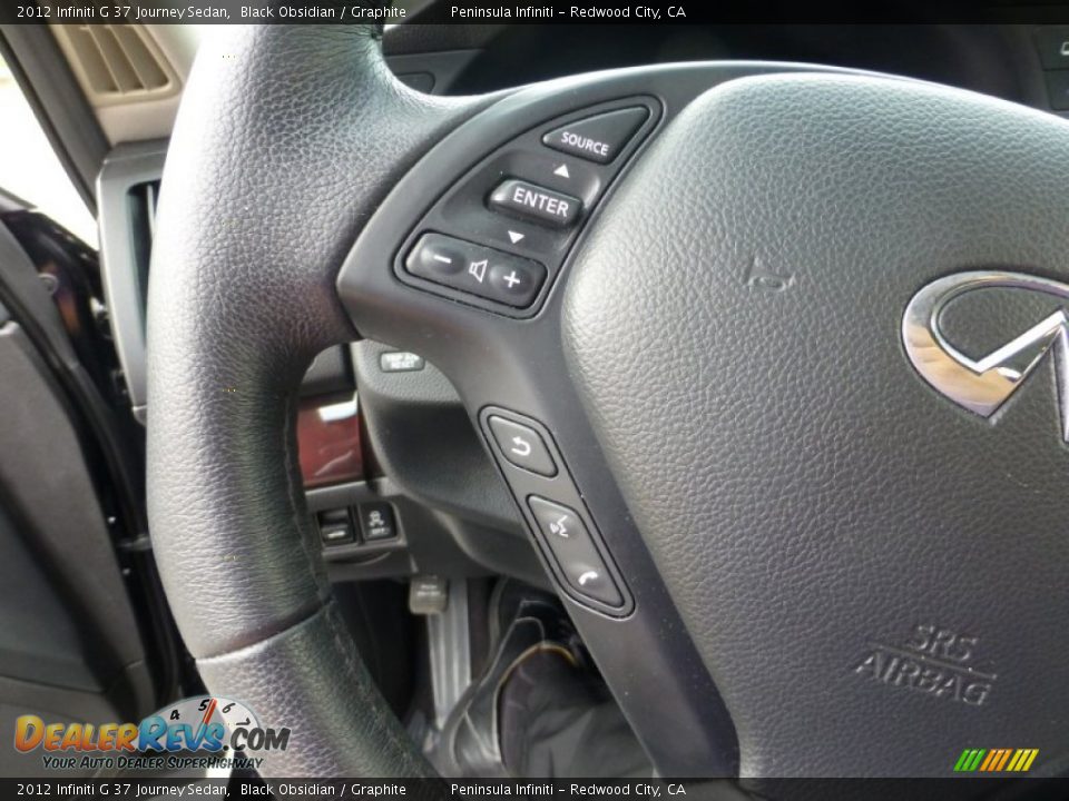 2012 Infiniti G 37 Journey Sedan Black Obsidian / Graphite Photo #25