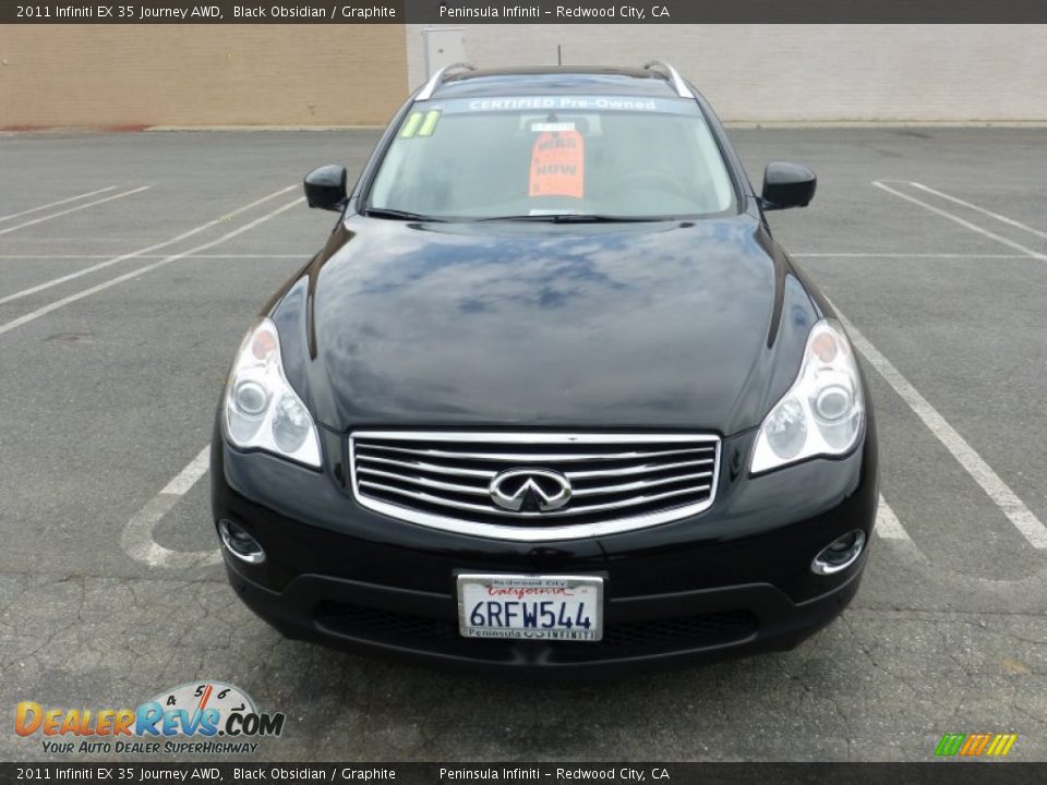 2011 Infiniti EX 35 Journey AWD Black Obsidian / Graphite Photo #2