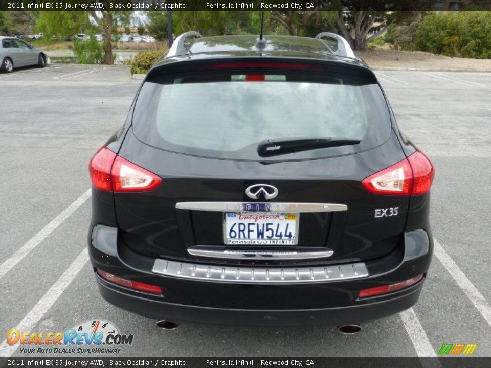 2011 Infiniti EX 35 Journey AWD Black Obsidian / Graphite Photo #13