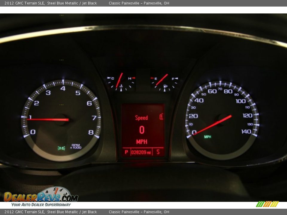 2012 GMC Terrain SLE Steel Blue Metallic / Jet Black Photo #7