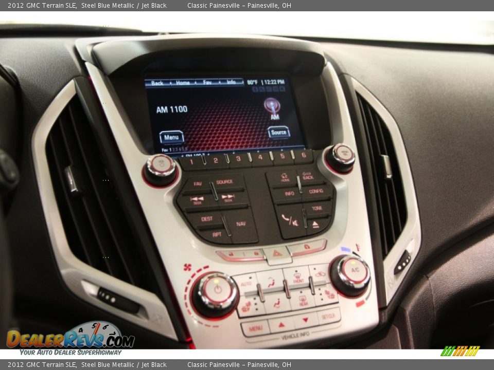 2012 GMC Terrain SLE Steel Blue Metallic / Jet Black Photo #8