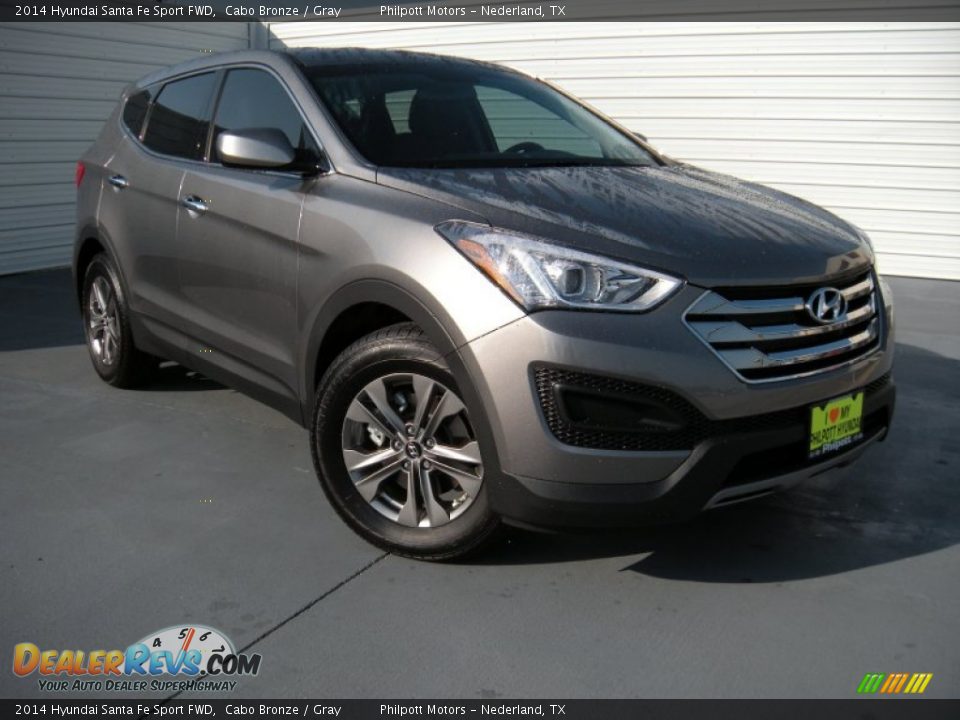 2014 Hyundai Santa Fe Sport FWD Cabo Bronze / Gray Photo #2
