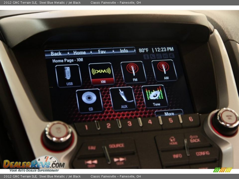 2012 GMC Terrain SLE Steel Blue Metallic / Jet Black Photo #10