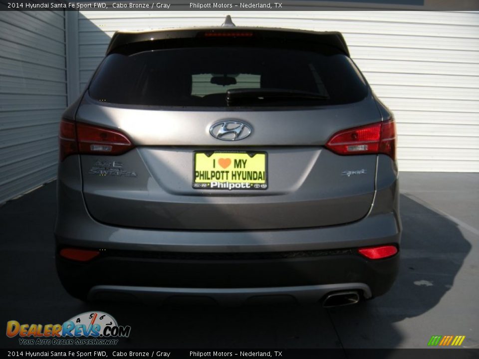 2014 Hyundai Santa Fe Sport FWD Cabo Bronze / Gray Photo #5