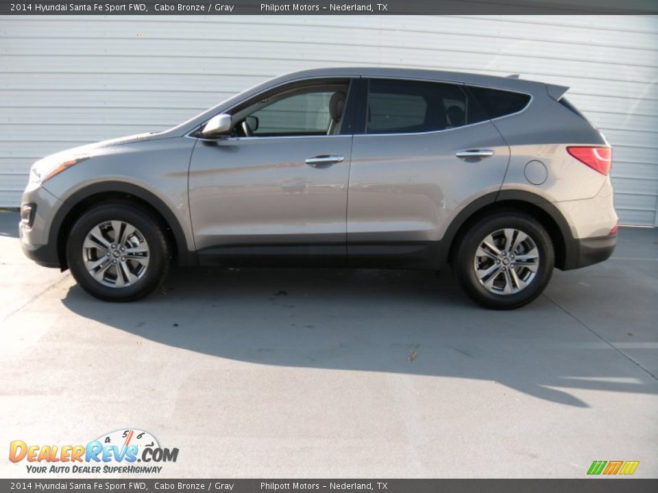 2014 Hyundai Santa Fe Sport FWD Cabo Bronze / Gray Photo #6