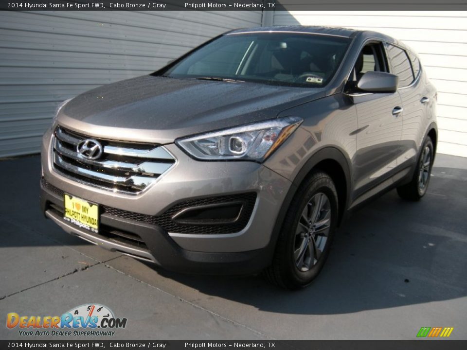 2014 Hyundai Santa Fe Sport FWD Cabo Bronze / Gray Photo #7