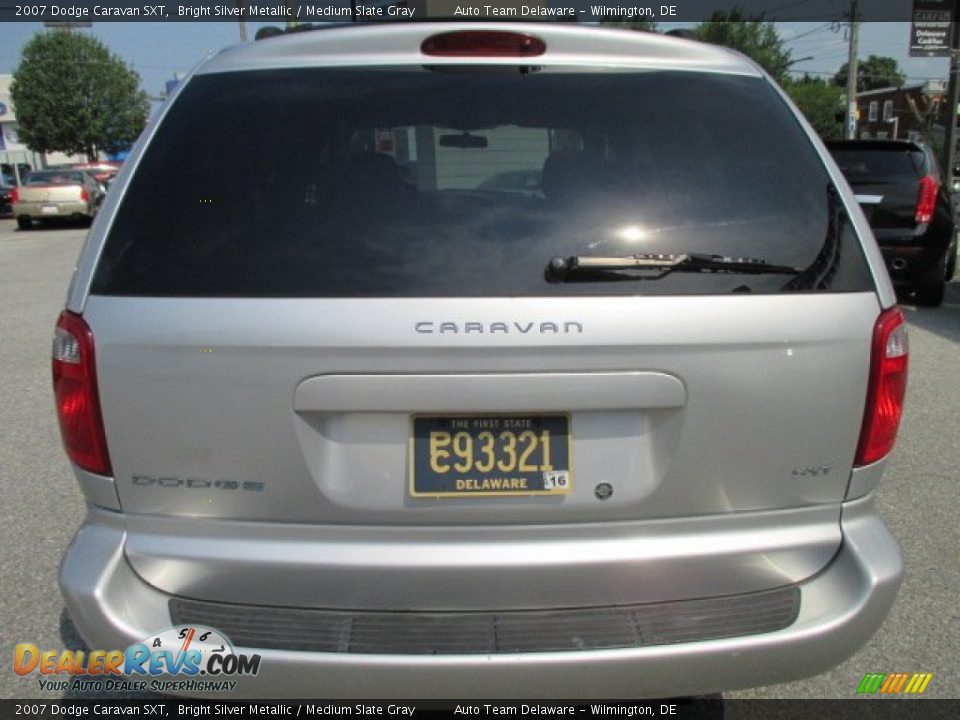 2007 Dodge Caravan SXT Bright Silver Metallic / Medium Slate Gray Photo #5