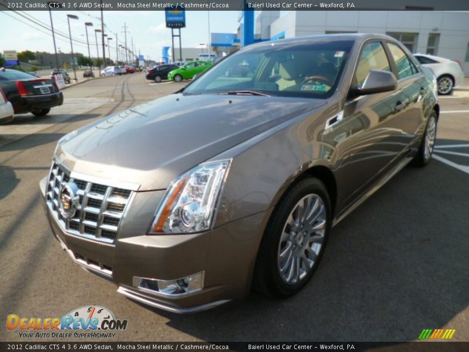 2012 Cadillac CTS 4 3.6 AWD Sedan Mocha Steel Metallic / Cashmere/Cocoa Photo #3