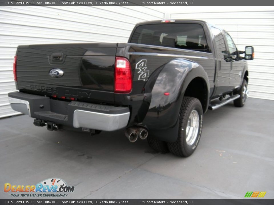 Tuxedo Black 2015 Ford F350 Super Duty XLT Crew Cab 4x4 DRW Photo #4