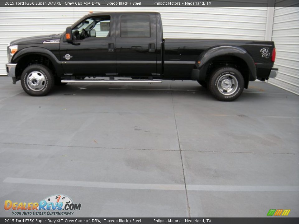 Tuxedo Black 2015 Ford F350 Super Duty XLT Crew Cab 4x4 DRW Photo #6